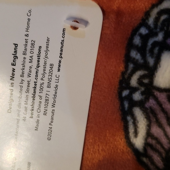 Peanuts Snoopy Halloween Pet Throw NWT - Picture 5 of 6